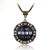 Handmade Vintage I am Sherlocked Necklace